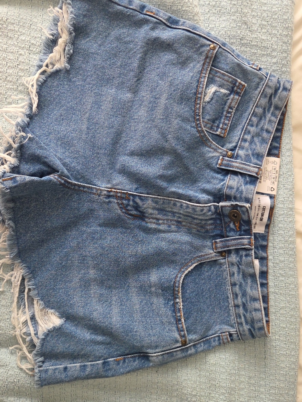 Cotton On Light Blue Denim Jean Shorts